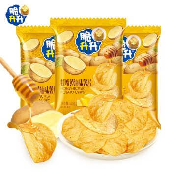 脆升升 薯片 休闲零食 蜂蜜黄油味60g*1袋 膨化食品...